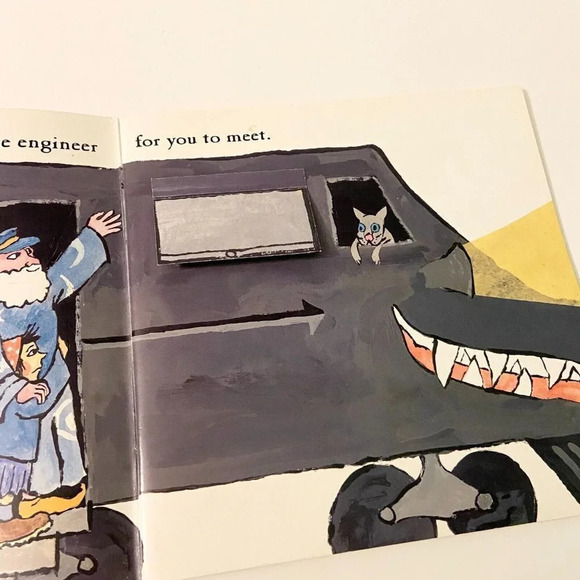 Vintage 1995  Lift the Flap Book My Haunted Train by Sheila White Samton - Picture 5 of 14